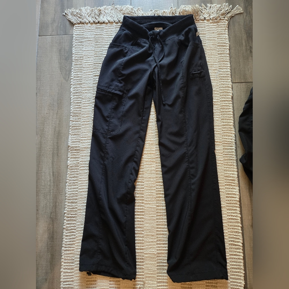 Cherokee Infinity Black Scrub Drawstring Pants - image 1